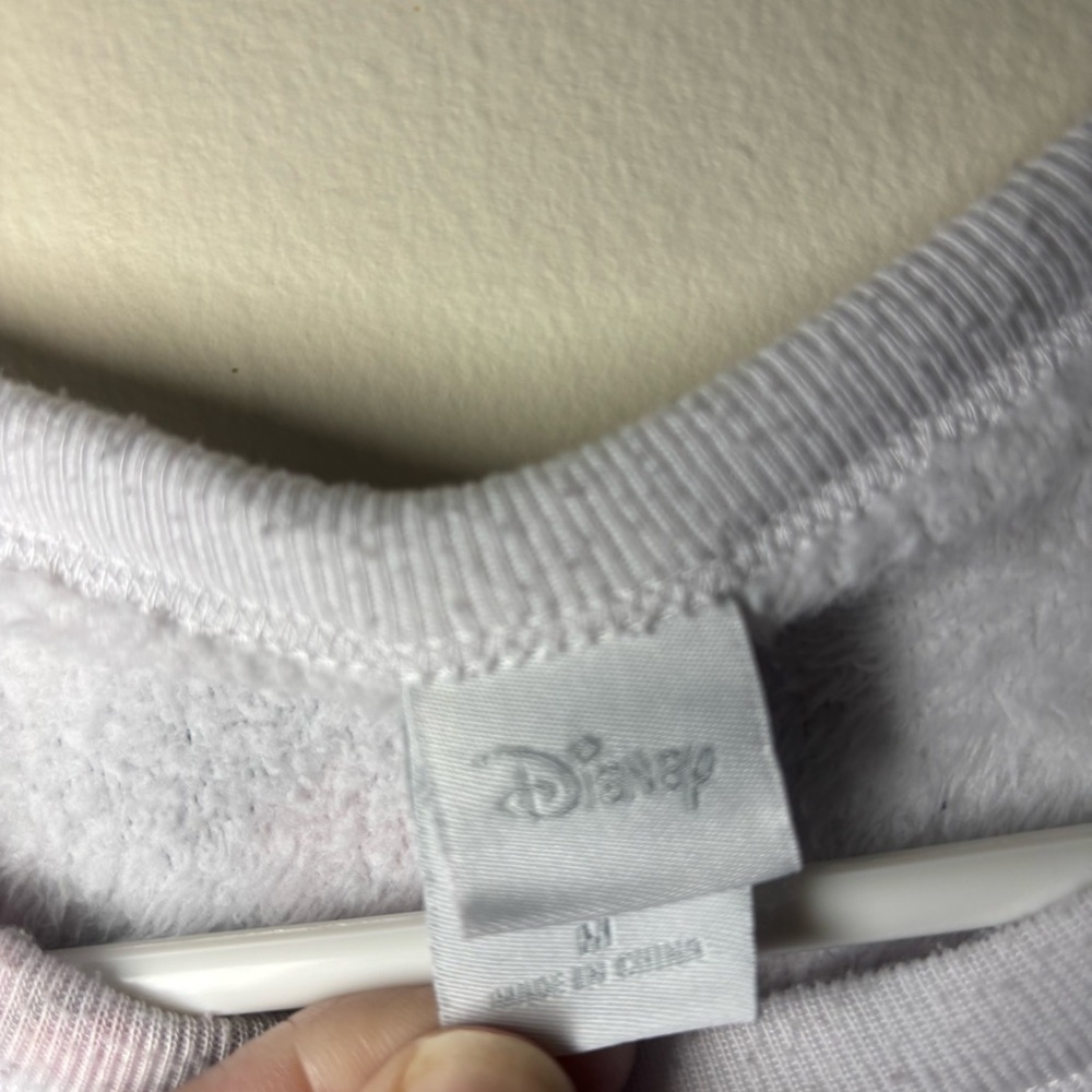 Disney Mickie & Minnie White Fleece Crewneck Pullover - Picture 2 of 5
